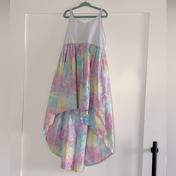 Maddy James RAINBOW HI-LO DRESS girls size 7 - Picture 1 of 4